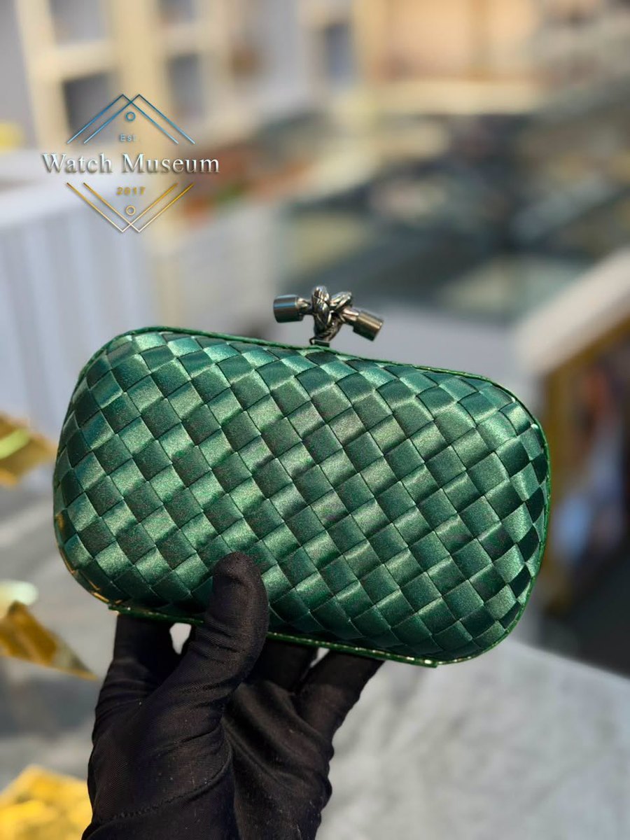 Woven clutch, emerald, bags.