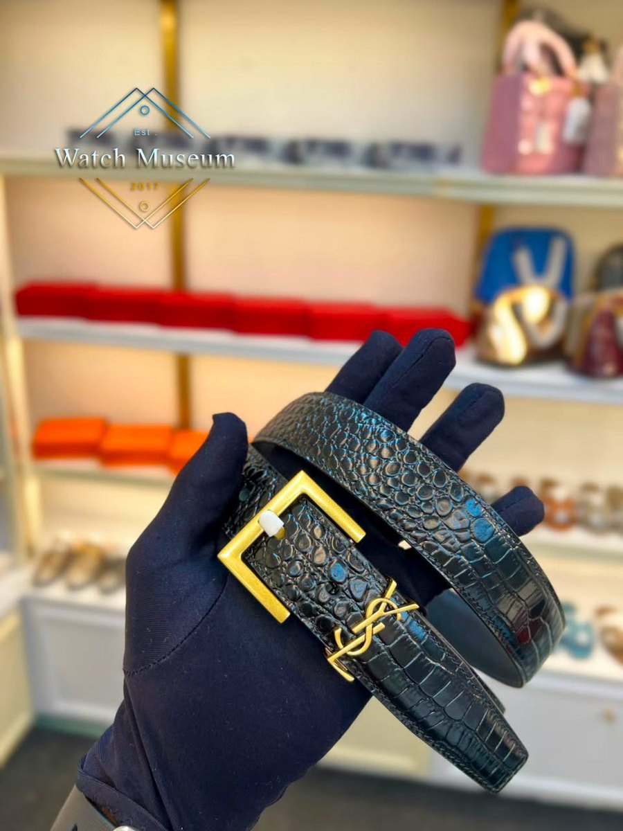 Croc-embossed belt, women's belts.