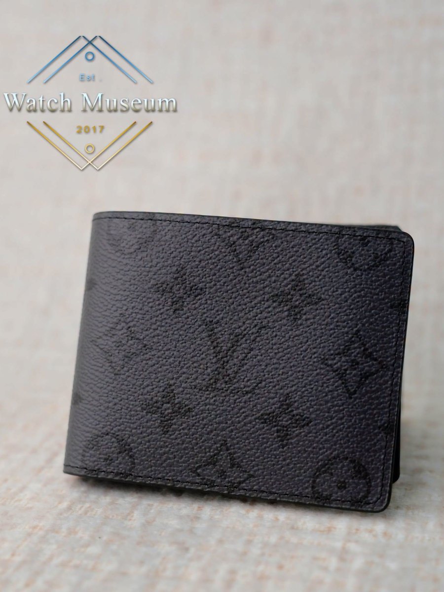 Monogram bifold, graphite, wallets.