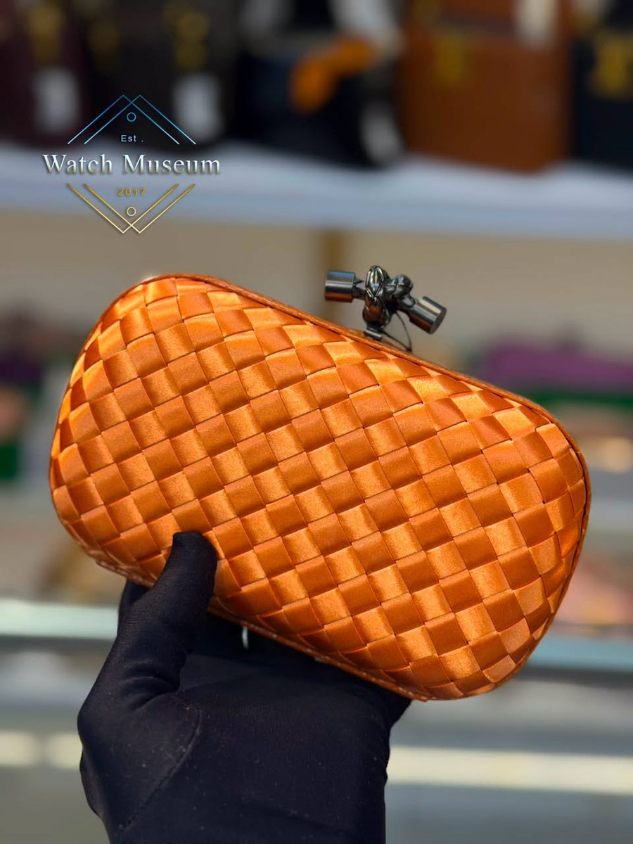 Woven clutch, amber, bags.