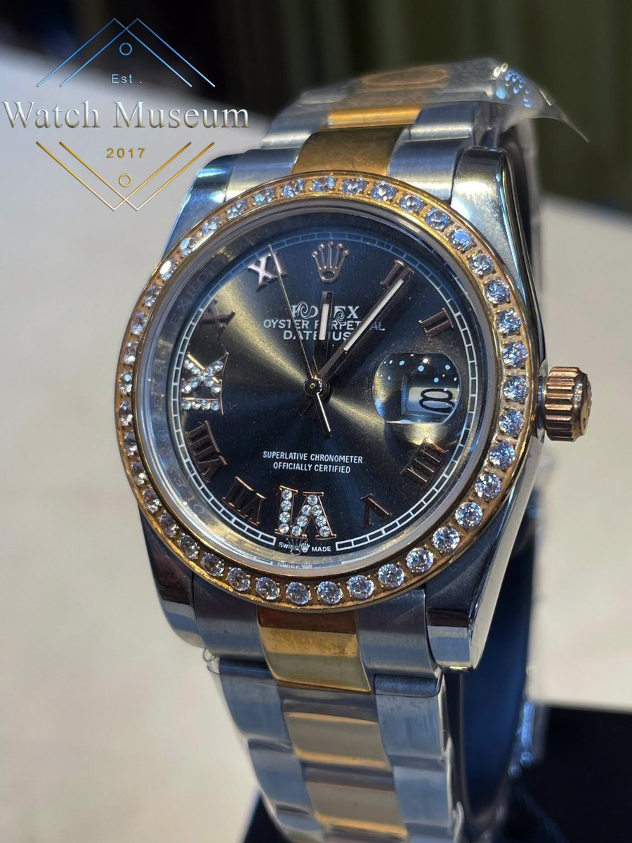 Diamond-set two-tone, men's watches.