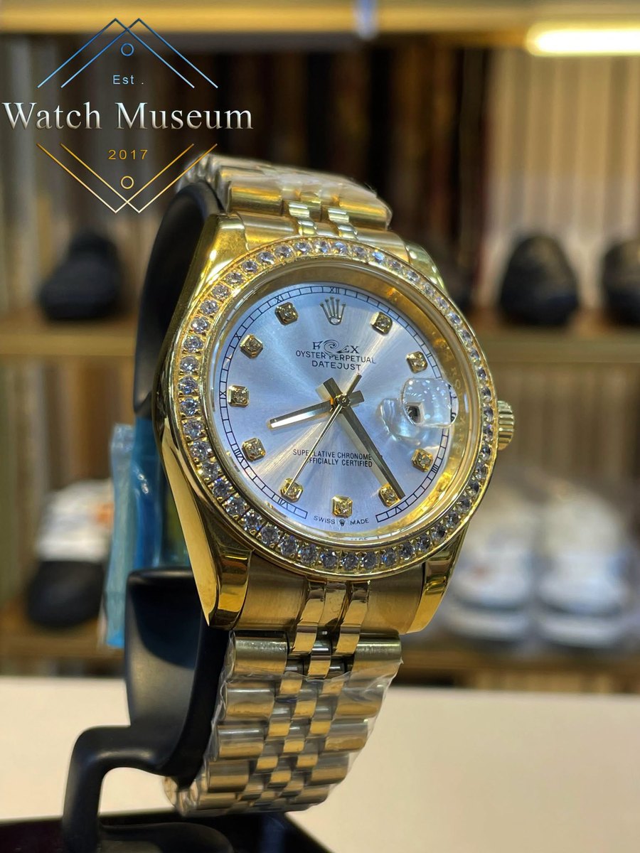 Gold stone-set, men's watches.