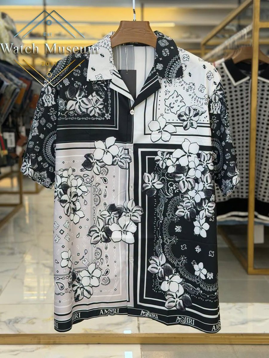 Floral shirt, black, shirts.