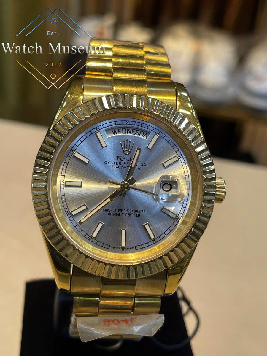 Gold day-date, ice, men's watches.